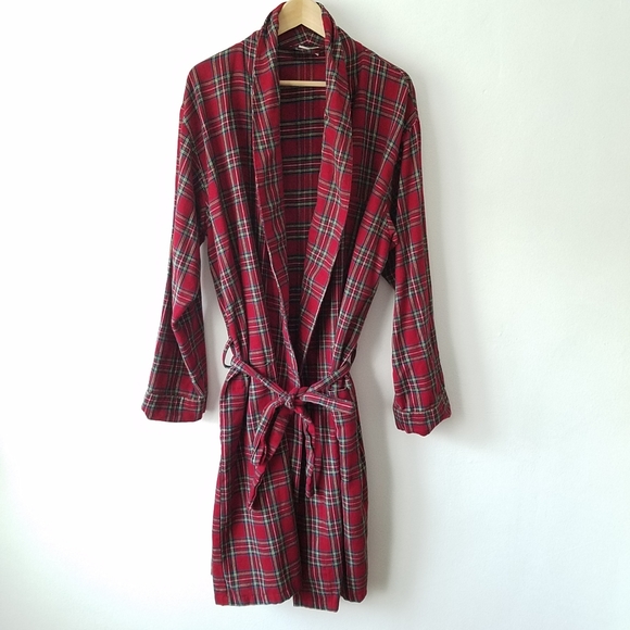 L.L. Bean Other - Vintage L.L.Bean Tartan Plaid Robe Size Large